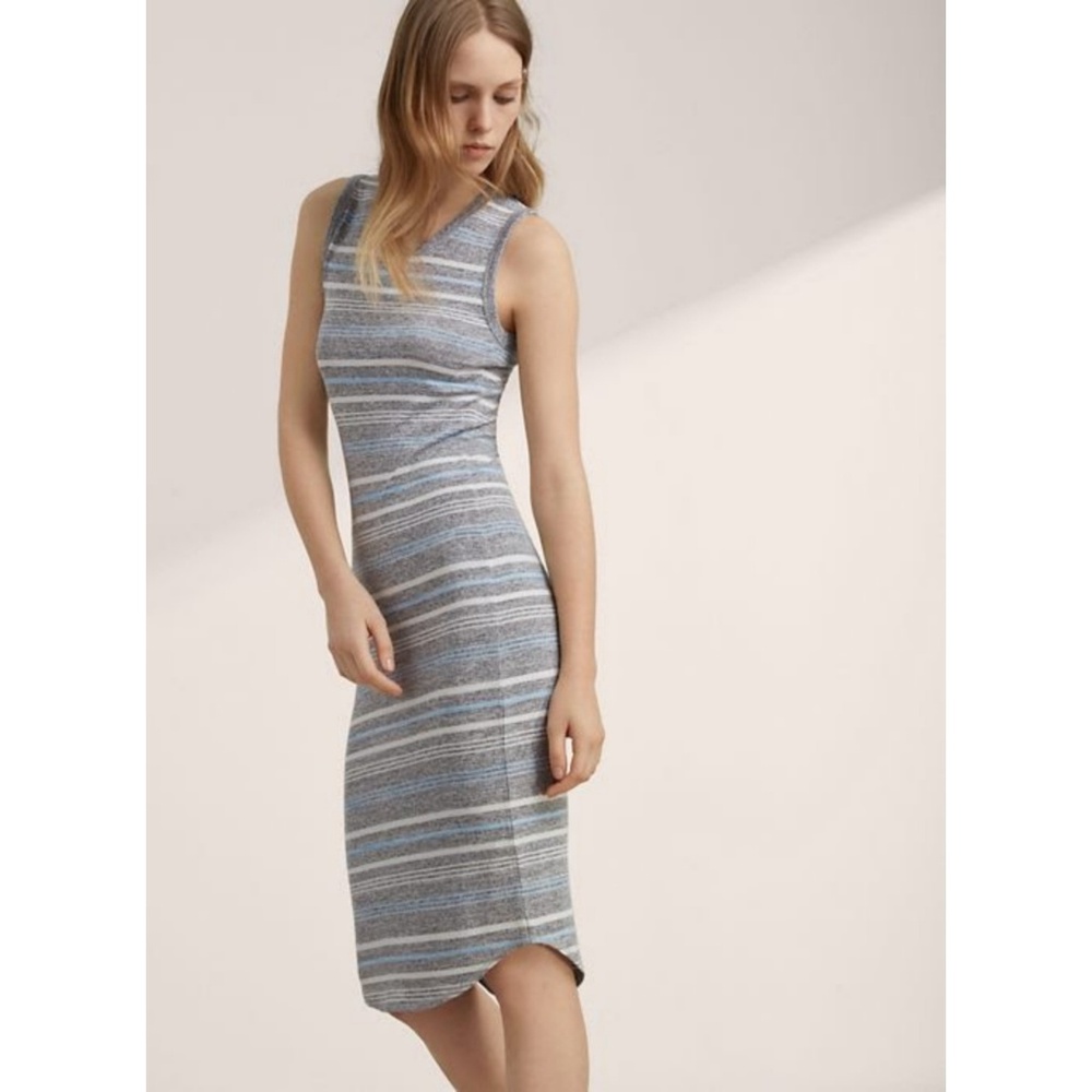 Striped Aritzia bodycon midi WILFRED FREE Bruni